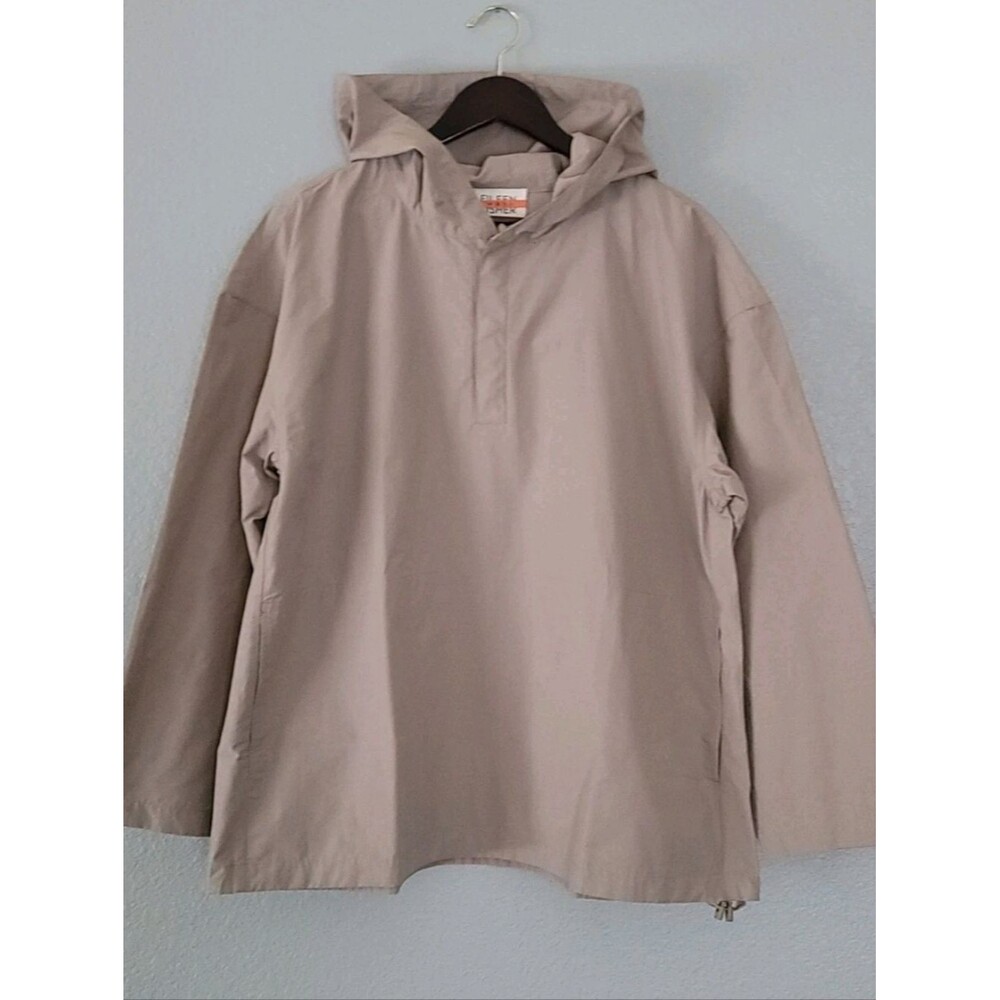 Eileen Fisher Organic Cotton Blend Unisex  Hooded Jacket  Size Medium